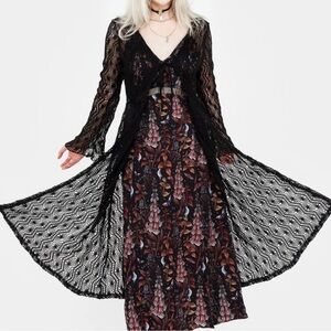 NWT Disturbia Penelope Long Crochet Cardigan - US Size 6